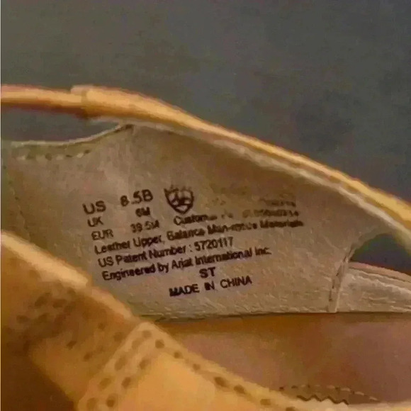 Ariat Women's Strappy Sandals with Floral Detail Brown Slingback Sandal Size 8.5 - Picture 12 of 13